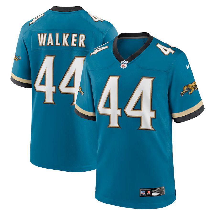 Men Jacksonville Jaguars #44 Travon Walker Green Nike Throwback Player Game NFL Jersey